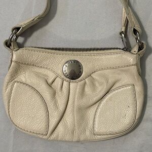 Marc by Marc Jacobs Cream Pebbled Y2k Leather Shoulder Bag